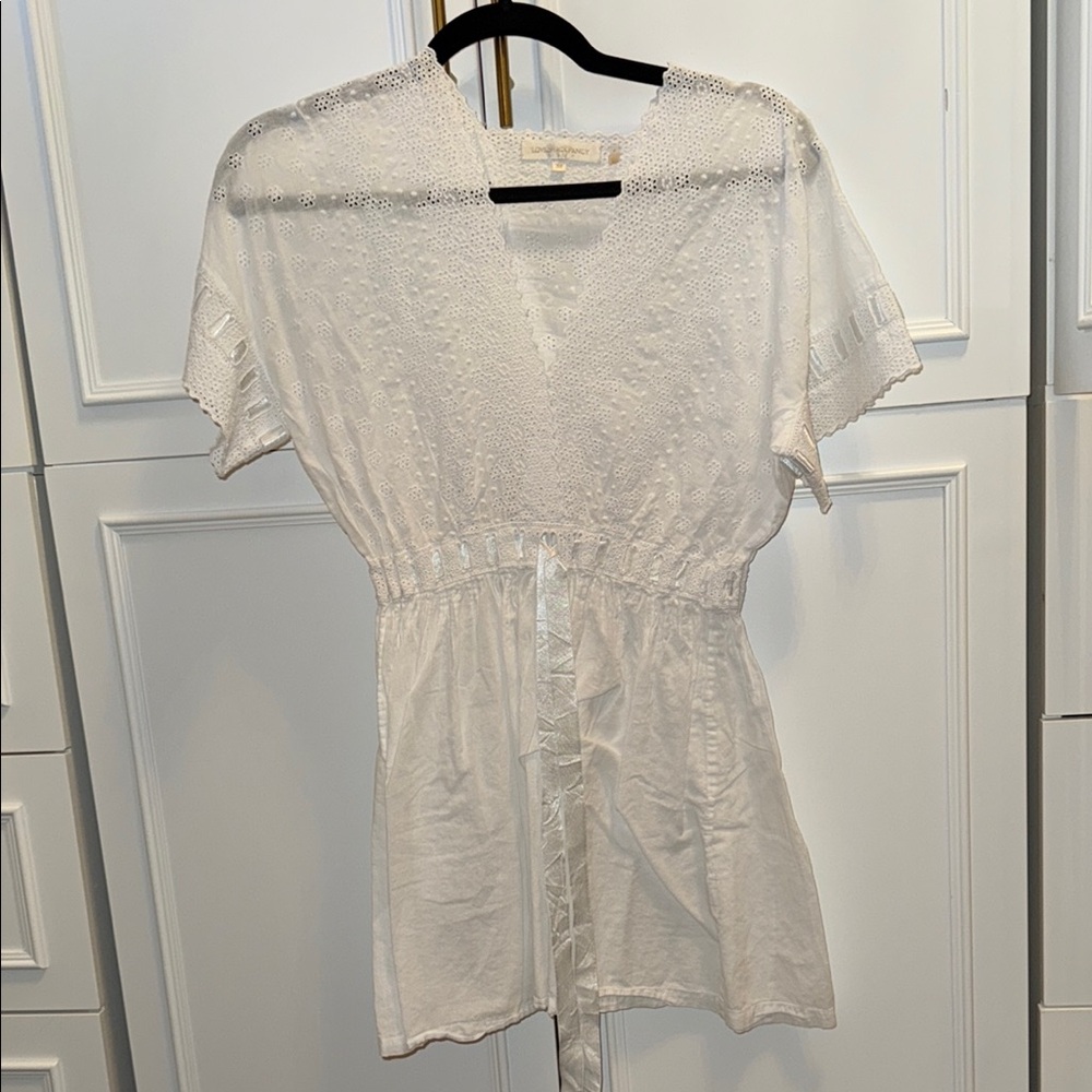 LOVESHACKFANCY Elegant White Women's Dress